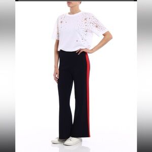 STELLA MCCARTNEY
Flared trousers with red stripes